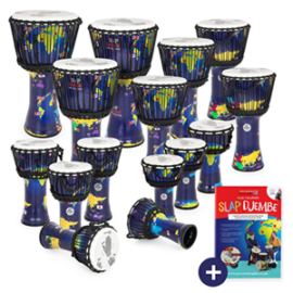 Percussion Plus World Slap Djembe 15 pack – rope tuned