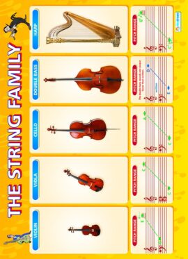 Music Poster - The String family