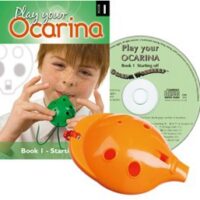Orange Ocarina 4-hole with Book 1