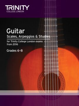 Trinity College Guitar Scales, Arpeggios & Studies grad 6-8 from 2016