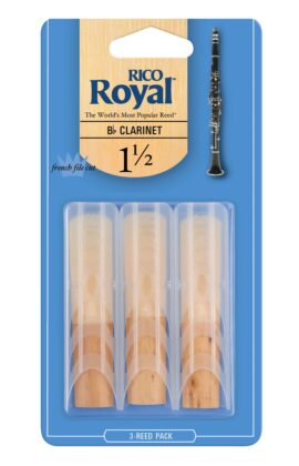 Rico Royal Bb clarinet reeds 3 pack