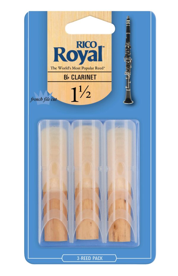 Rico Royal Bb clarinet reeds 3 pack