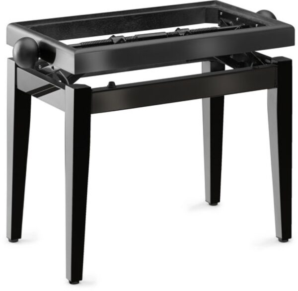 Adjustable Piano stool with gloss Black finish