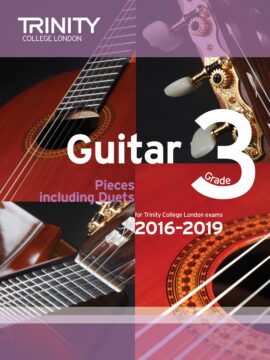 Trinity College Grade 3 guitar exam pieces 2016-2019