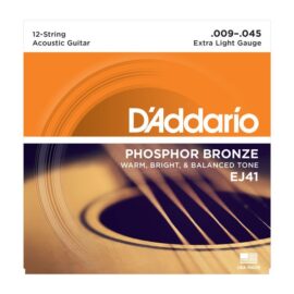 D’Addario EJ41 Extra Light 12-string Acoustic Guitar set