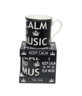 Keep calm and play music - mug