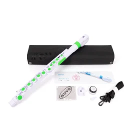 Nuvo jFlute 2.0 outfit ~ White with green trim