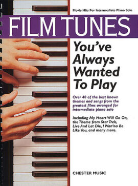 Film Tunes you've always wanted to play is an excellent collection of over 40 Movie Hits, arranged for solo piano with chord symbols