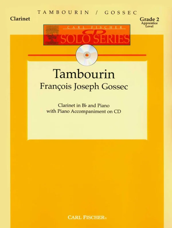 Gossec Tambourin for Clarinet