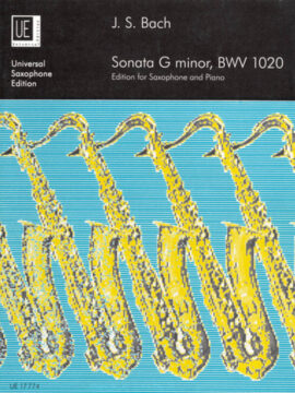 Bach Sonata in G Minor, BWV 1020 for saxophone