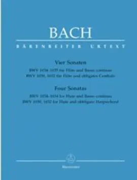 Bach Four Sonatas for Flute & Basso continuo
