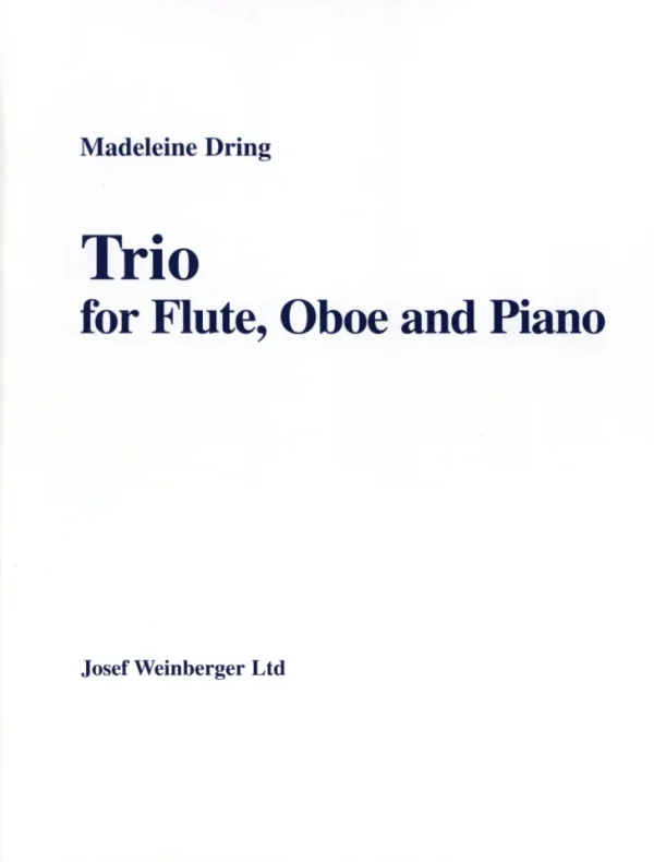 Dring Trio for Flute, Oboe & Piano