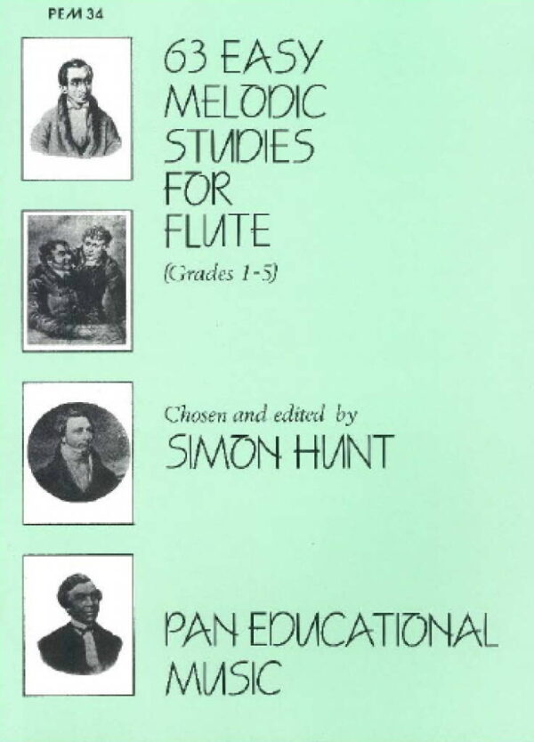 Hunt - 63 Easy Melodic Studies for Flute