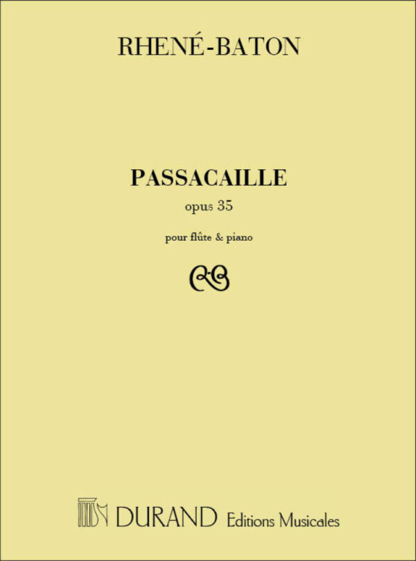 Rhene-Baton's Passacaille Op.35 (Flute & Piano)
