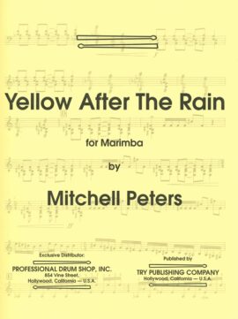 Yellow After The Rain for Marimba