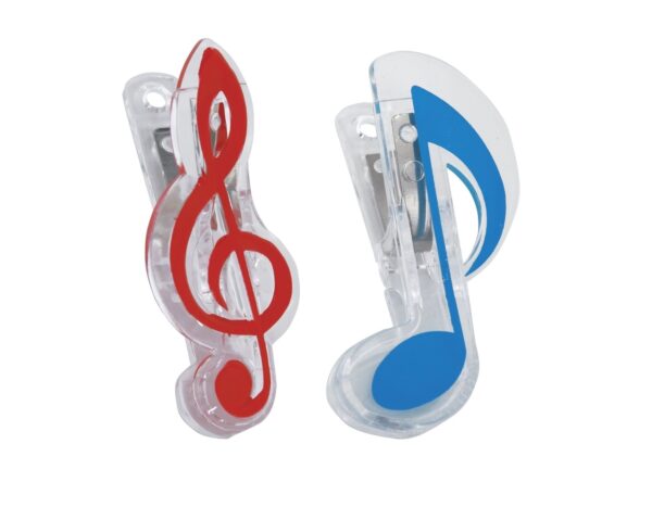 Plastic Music note clips