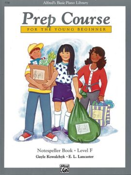 Alfred's Basic Piano Prep Course Notespeller Book F