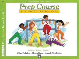 Alfred's Basic Piano Prep Course Technic Level C