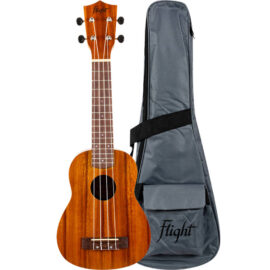 Flight NUS250 Acacia Soprano Ukulele with bag